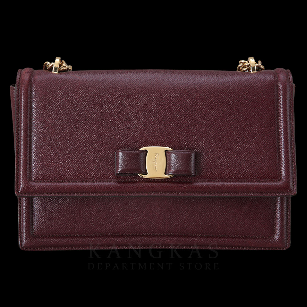 FERRAGAMO(USED)페레가모 바라리본 체인 숄더백